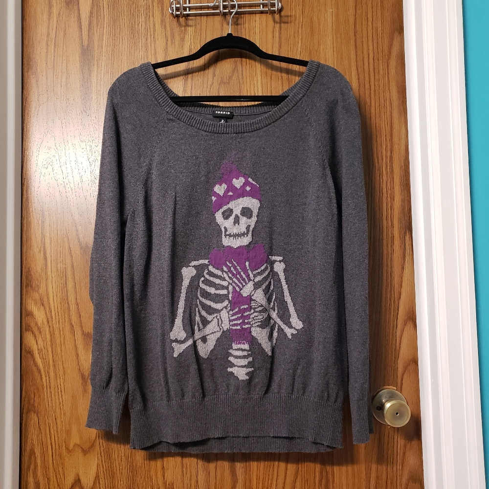 Torrid Cozy Winter Skeleton Sweater 💀❄